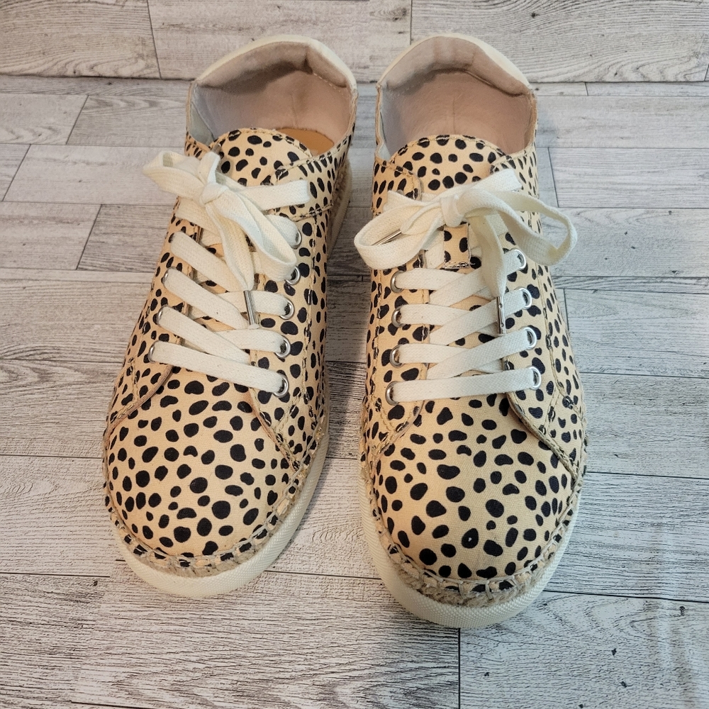 Dolce Vita Morris Sneakers Shoes Size 11 Leopard Print